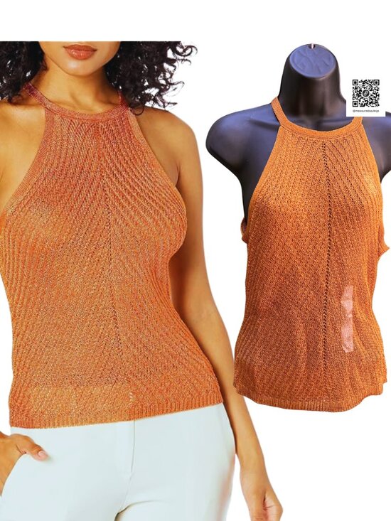 Guess Tops - Large - NWT - Guess - Alexie Lurex Cord Top - Autumn Bloom